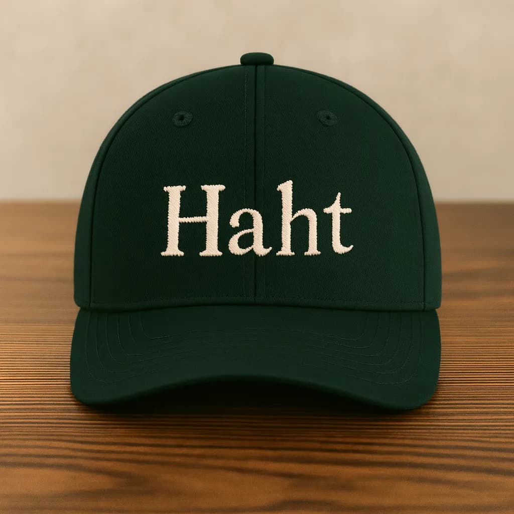 Close-up of embroidered badge